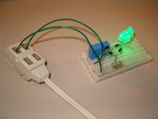 Testing the power supply on breadboard.