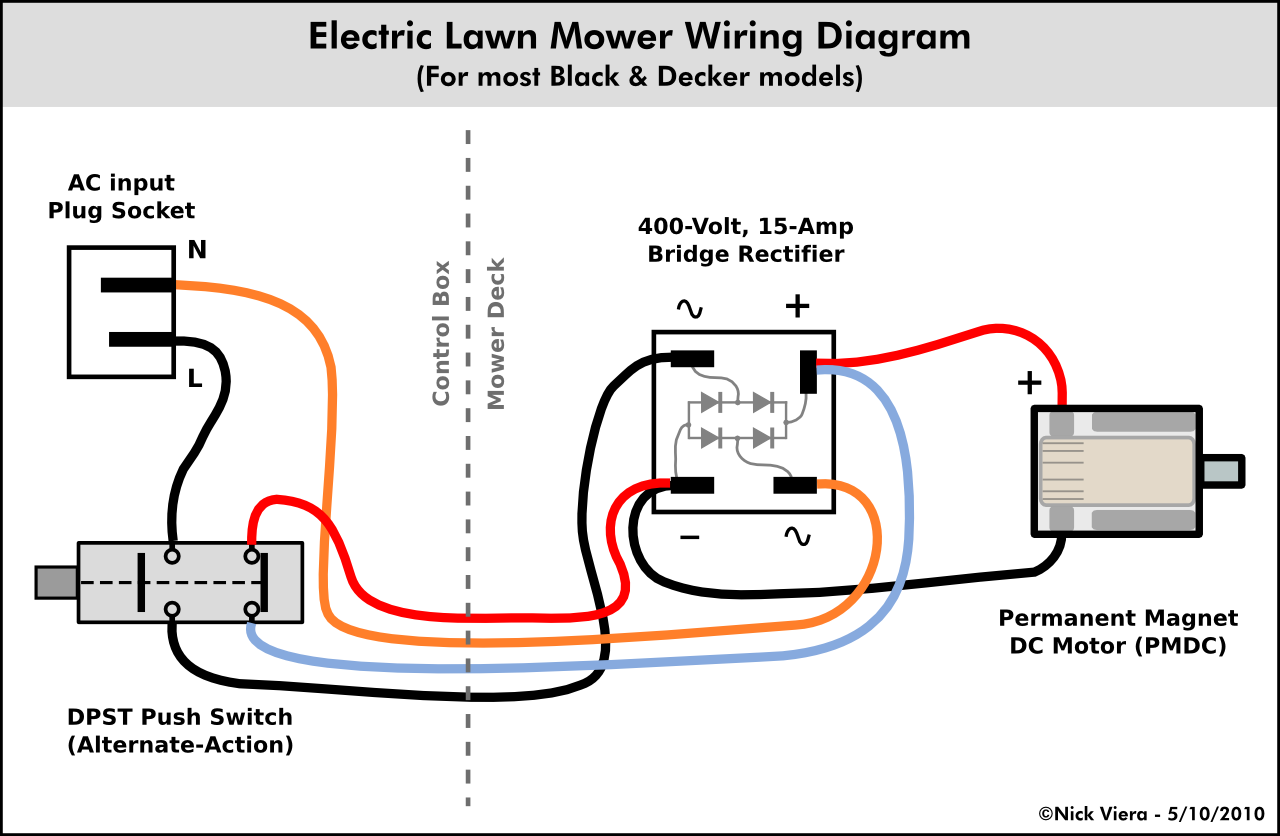 nick viera electric lawn mower wiring information nick viera electric lawn mower wiring information