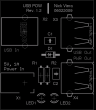 USB POW 1.2 PCB Silkscreen